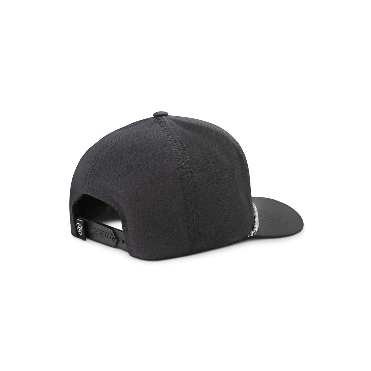 Ariat Men's Black Rubber Patch Snapback Hat