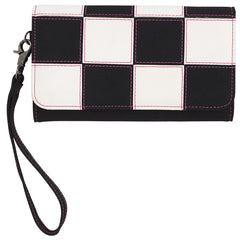 Angel Ranch Women's Checkerboard Western Wallet