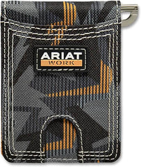 Ariat Men's Work Bifold Money Clip Wallet
