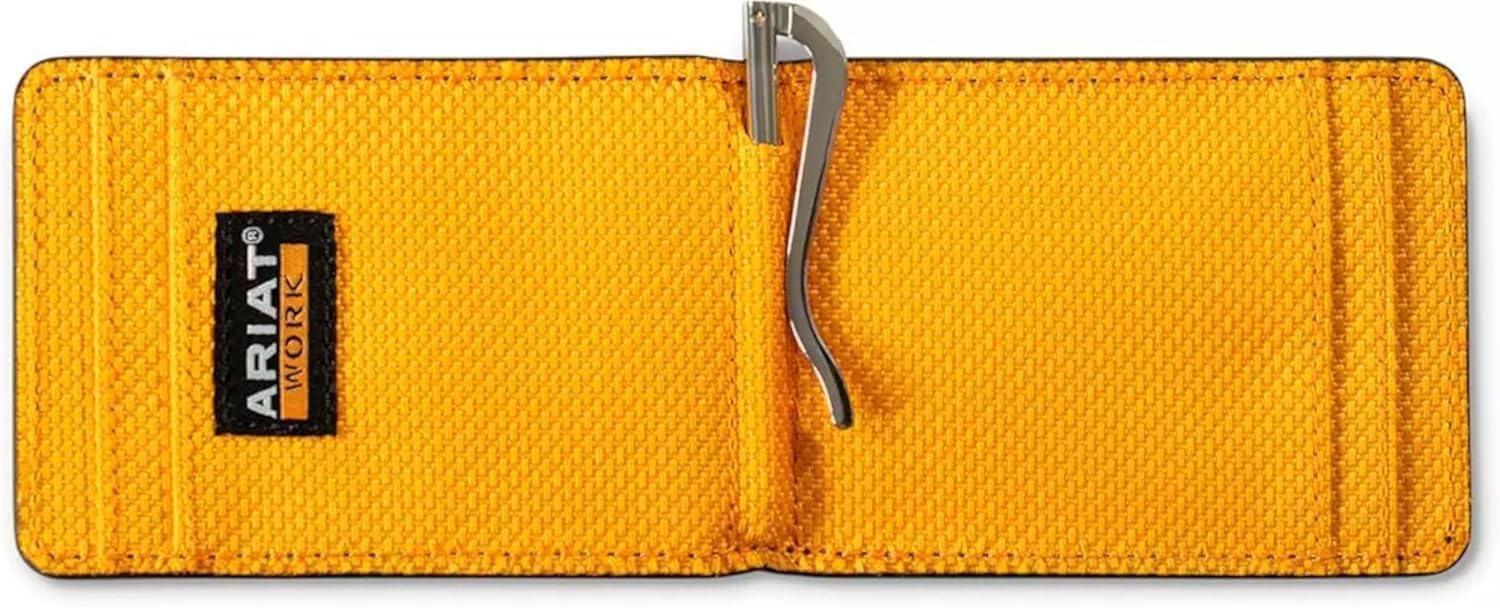 Ariat Men's Dark Green Bifold Money Clip Workman Wallet