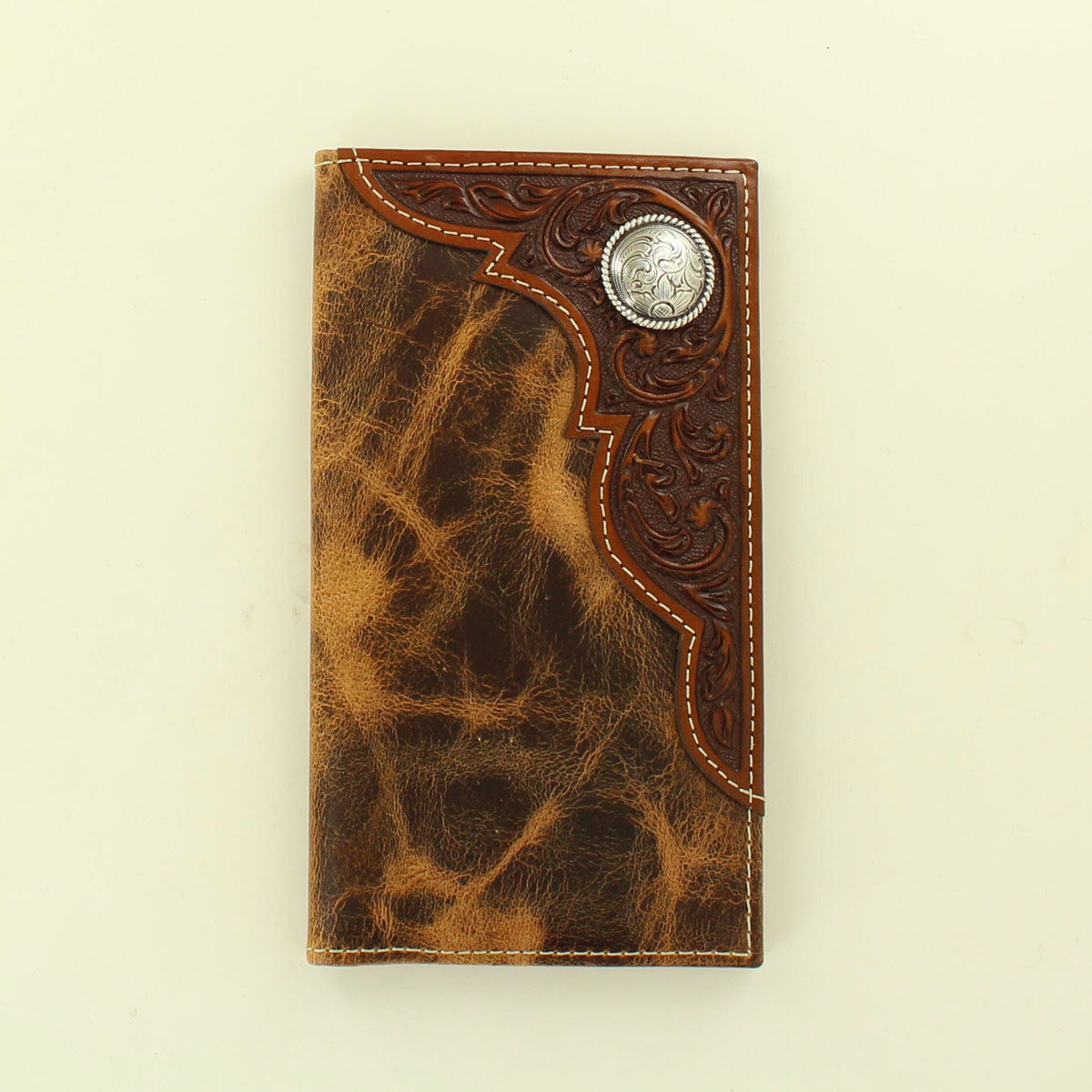 Ariat Embossed Corner Overlay Rodeo Wallet
