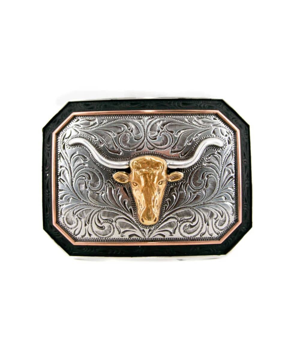 Ariat Long Horn Bull Belt Buckle