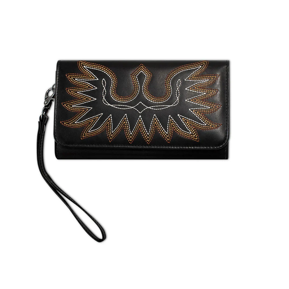 Ariat Black Casanova Clutch Wallet