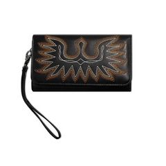 Ariat Black Casanova Clutch Wallet