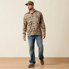 Ariat Men's Caldwell Printed Shirt | Savannah Tan Southwest