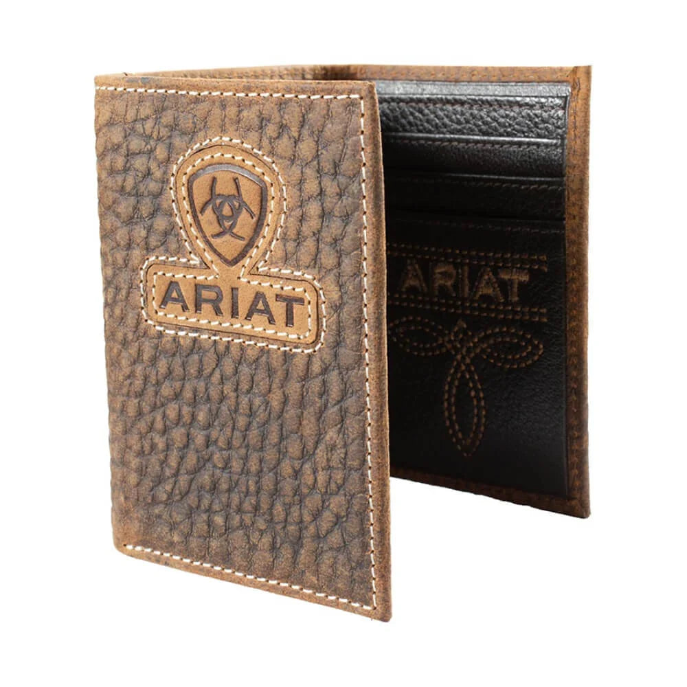 Ariat Men's Brown Trifold Wallet