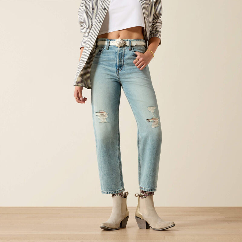 Ariat Women's Ultra High Rise Tomboy Relaxed Straight Leg Jean