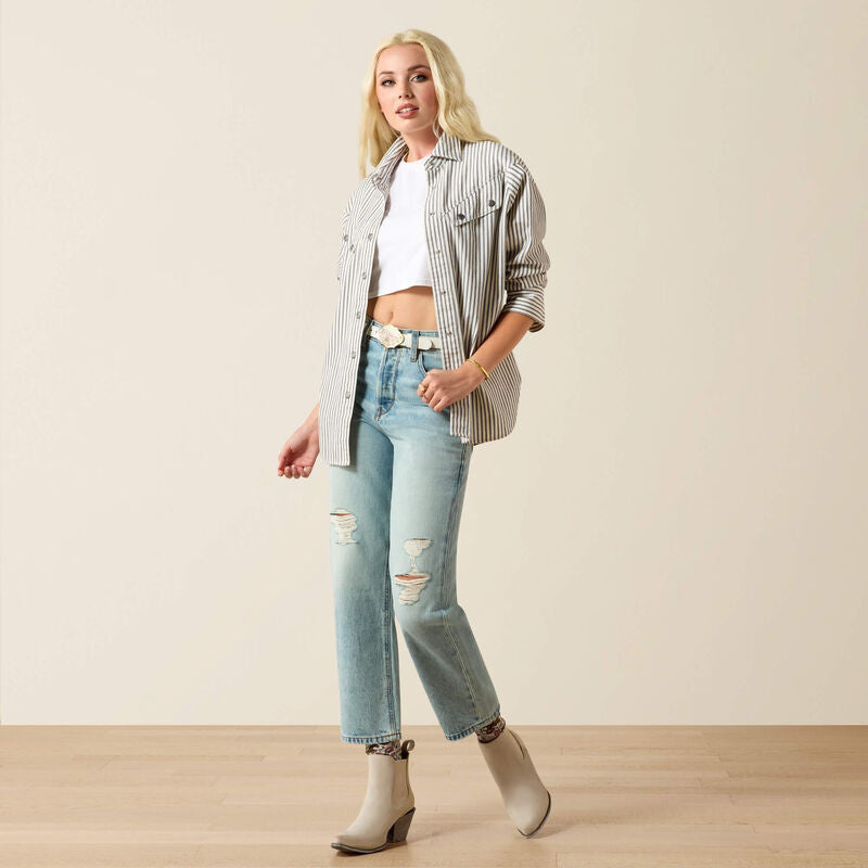 Ariat Women's Ultra High Rise Tomboy Relaxed Straight Leg Jean