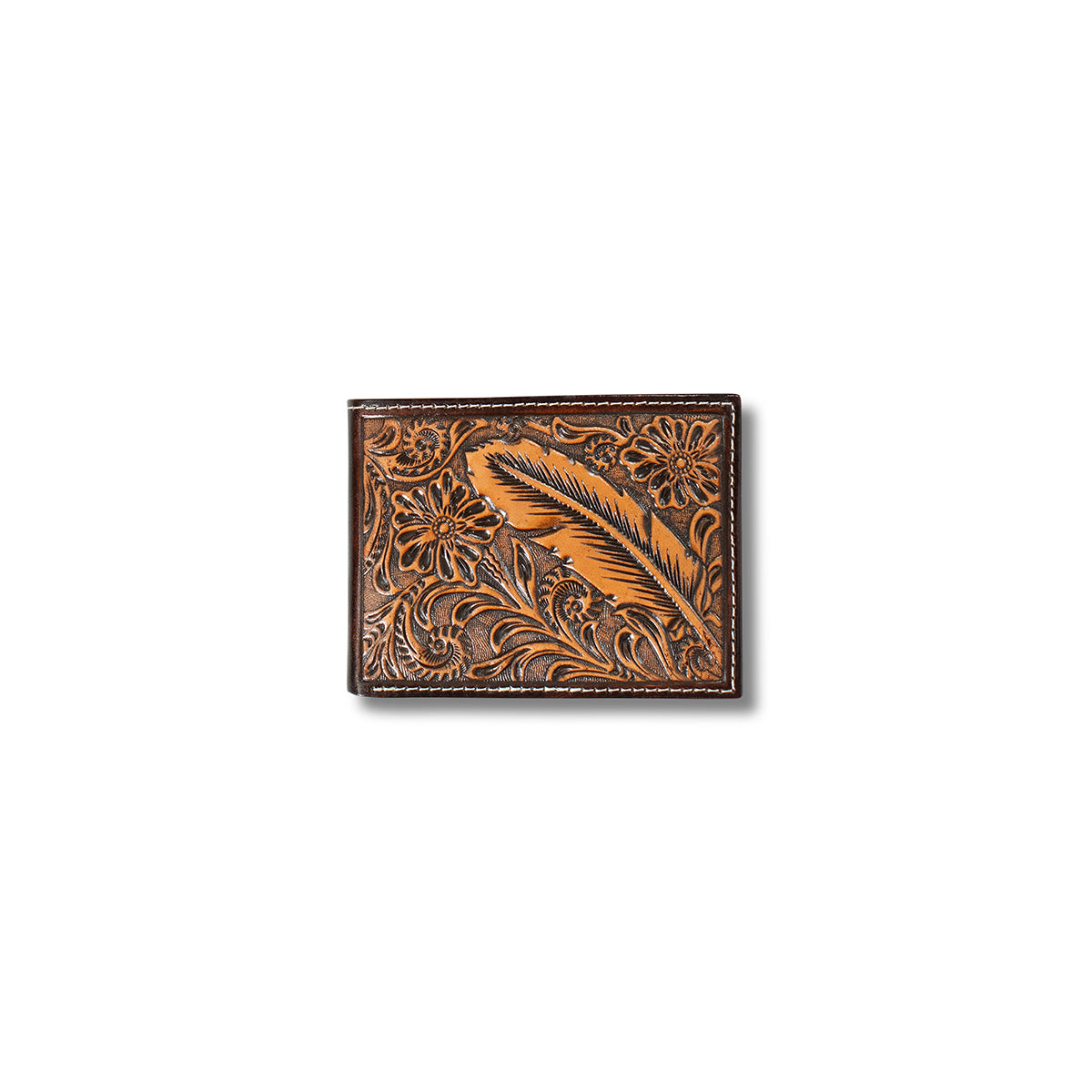 Ariat Bifold Feather Embossed Wallet