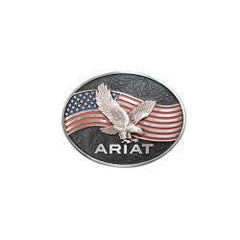 Ariat Eagle American Flag Belt Buckle