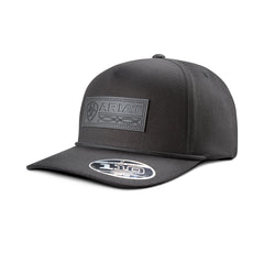 Ariat Mens FlexFit 110 Snap Back Black Patch Hat