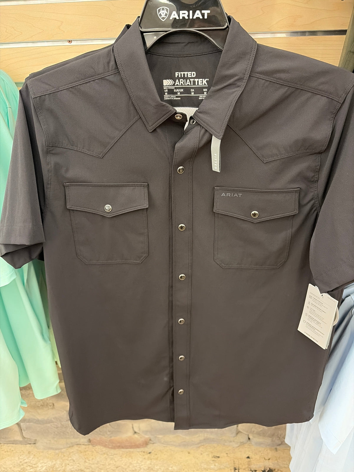 Ariat Frontier Tough VentTEK Western Snap Shirt - Black