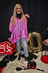 At The Poolside Orchid Blouse