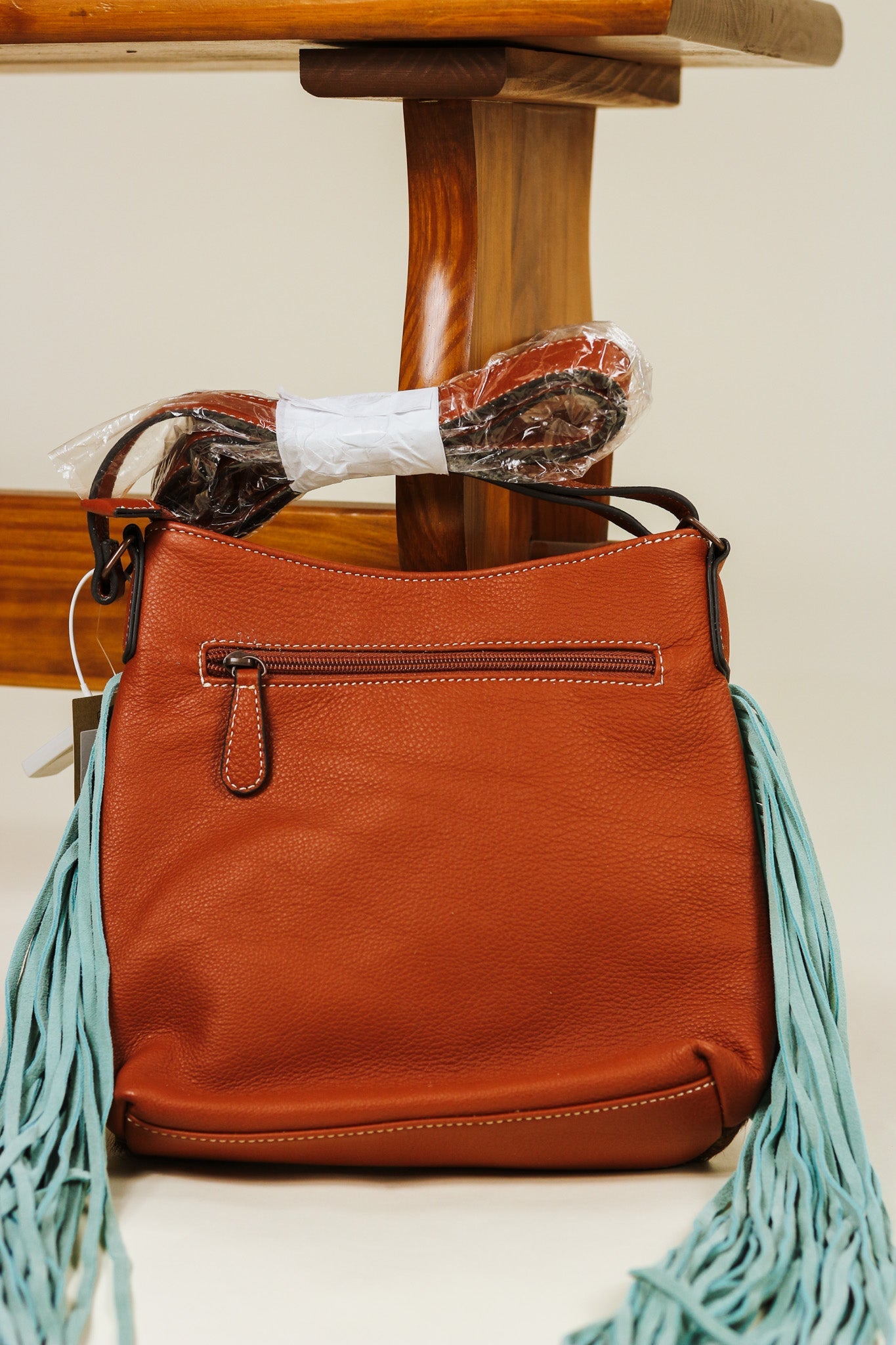Ariat Lorelei Tan Calf Hair Crossbody Bag