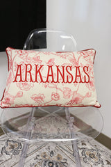 Arkansas Toile Throw Pillow