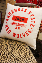 Arkansas State Throw Pillow