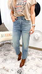 Ariat Ultra High Rise Cheyenne Yoke Tomboy Straight Leg Jean