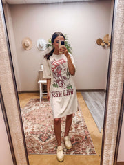 Ariat Wild West Cowgirl Oatmeal T-Shirt Dress