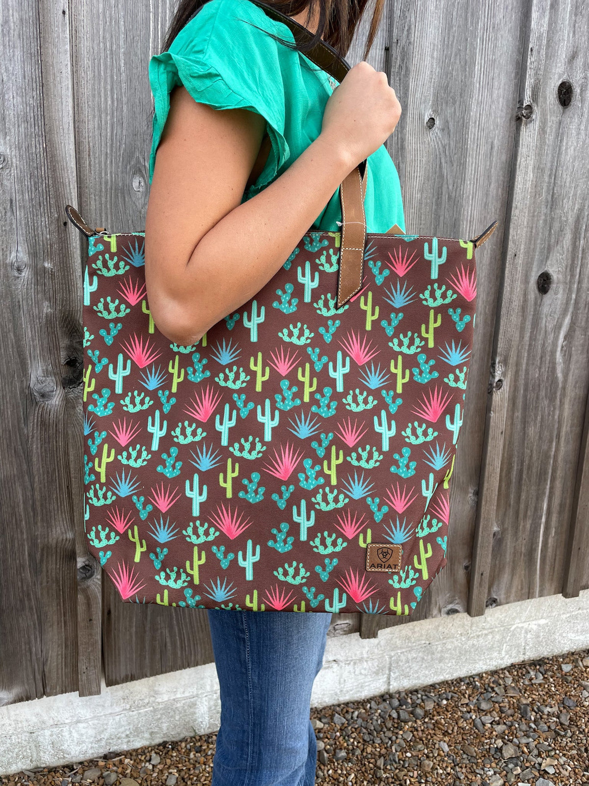 Ariat Brown Cactus Tote