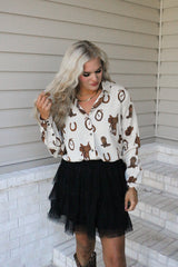 Ariat Rodeo Spur Print Homestyle Shirt