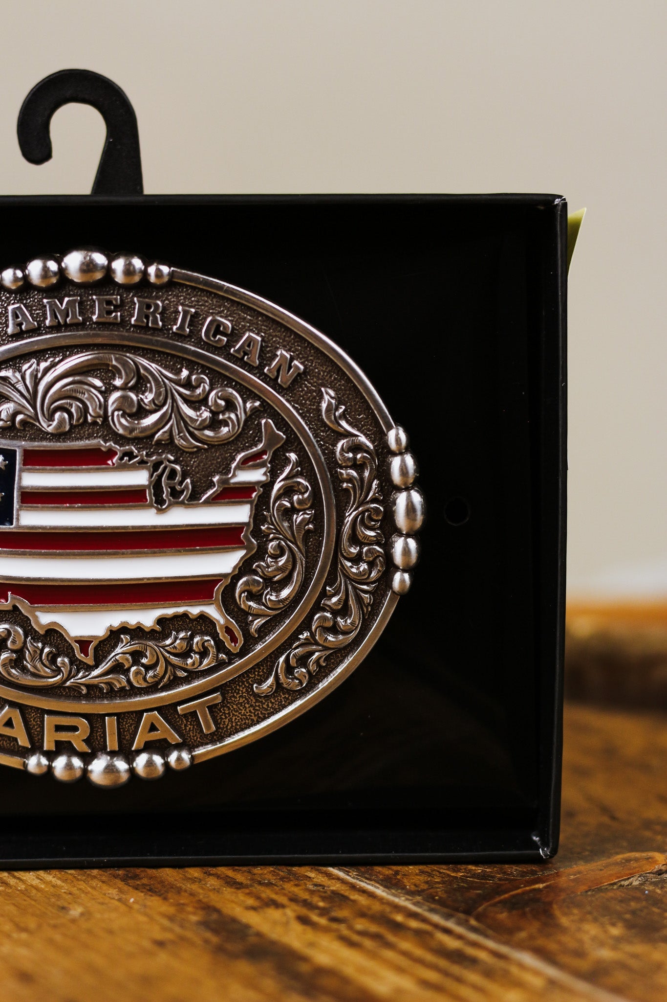 Ariat Men's Oval All American Silver Belt Buckle