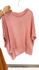 As Time Passes Knit Top -2 Colors