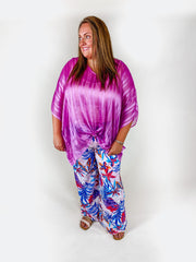 At The Poolside Orchid Blouse