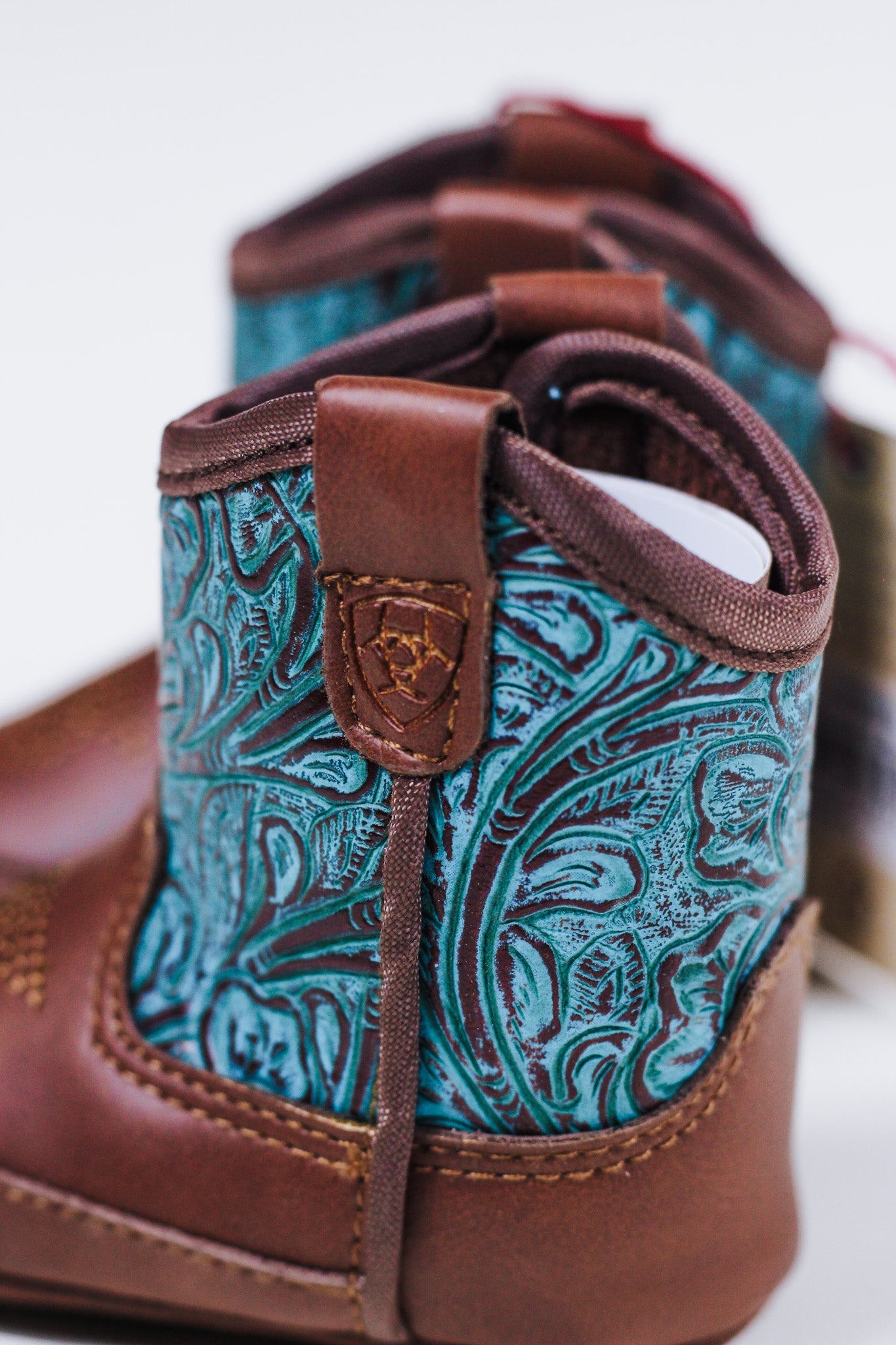 Ariat Round Up Style Lil' Stompers Infant Boots Brown