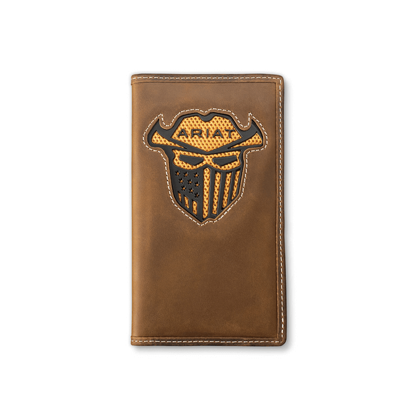 Ariat Incognito Medium Brown Rodeo Checkbook Wallet