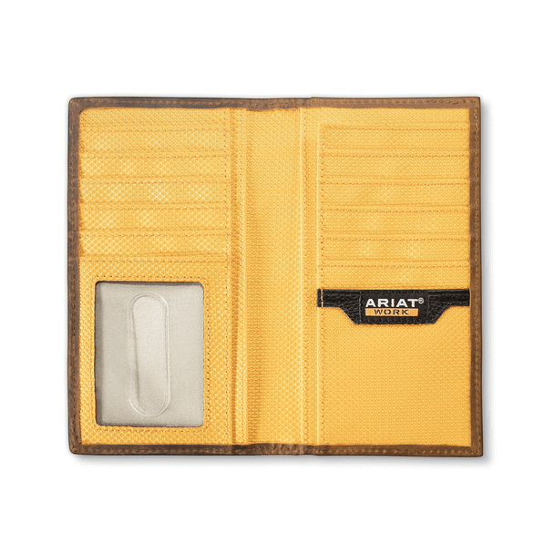 Ariat Incognito Medium Brown Rodeo Checkbook Wallet