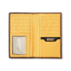 Ariat Incognito Medium Brown Rodeo Checkbook Wallet