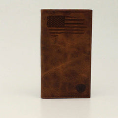 Ariat Men's Patriot USA Flag Grown Rodeo Wallet