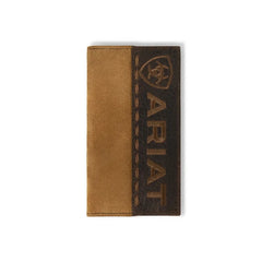 Ariat Rodeo Roughout Checkbook Wallet