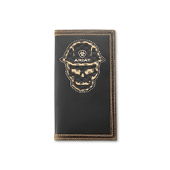 Ariat Roughneck Black Checkbook Wallet