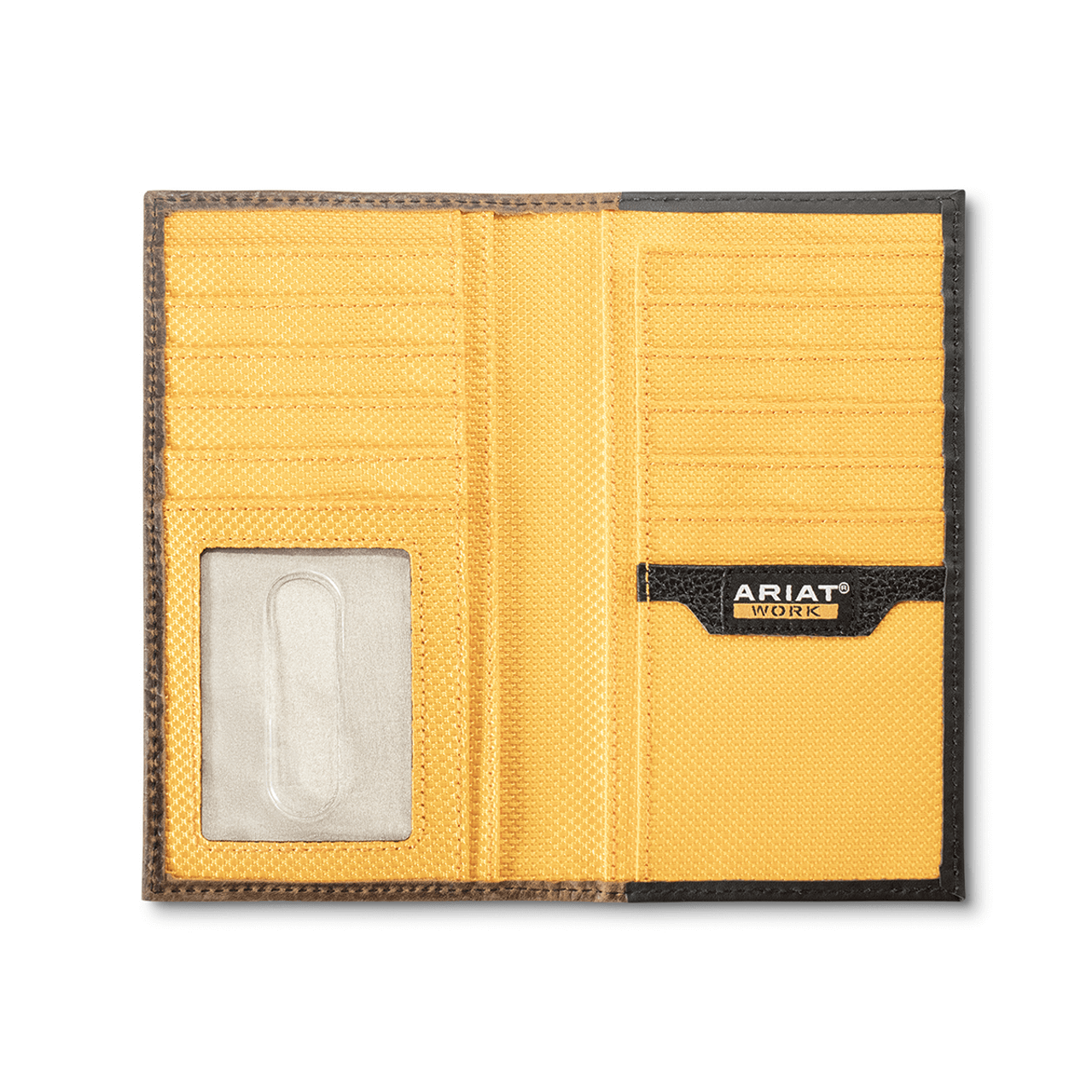 Ariat Roughneck Black Checkbook Wallet