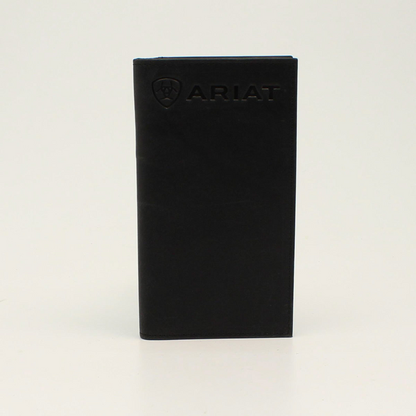 Ariat Black Rodeo Embossed Logo Wallet