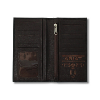 Ariat Black Rodeo Embossed Logo Wallet