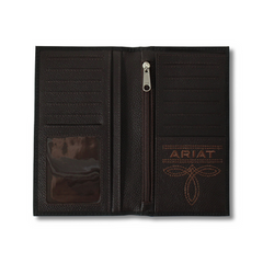 Ariat Black Rodeo Embossed Logo Wallet