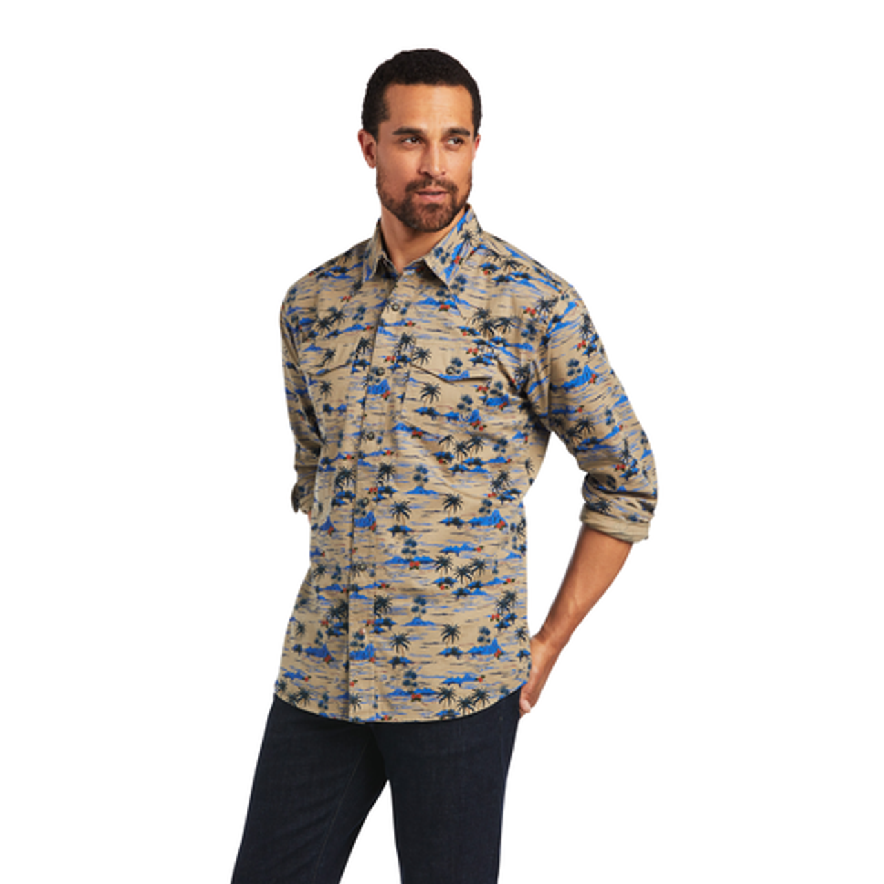 Ariat Hart Retro Fit Fields of Rye Snap Up Western Shirt