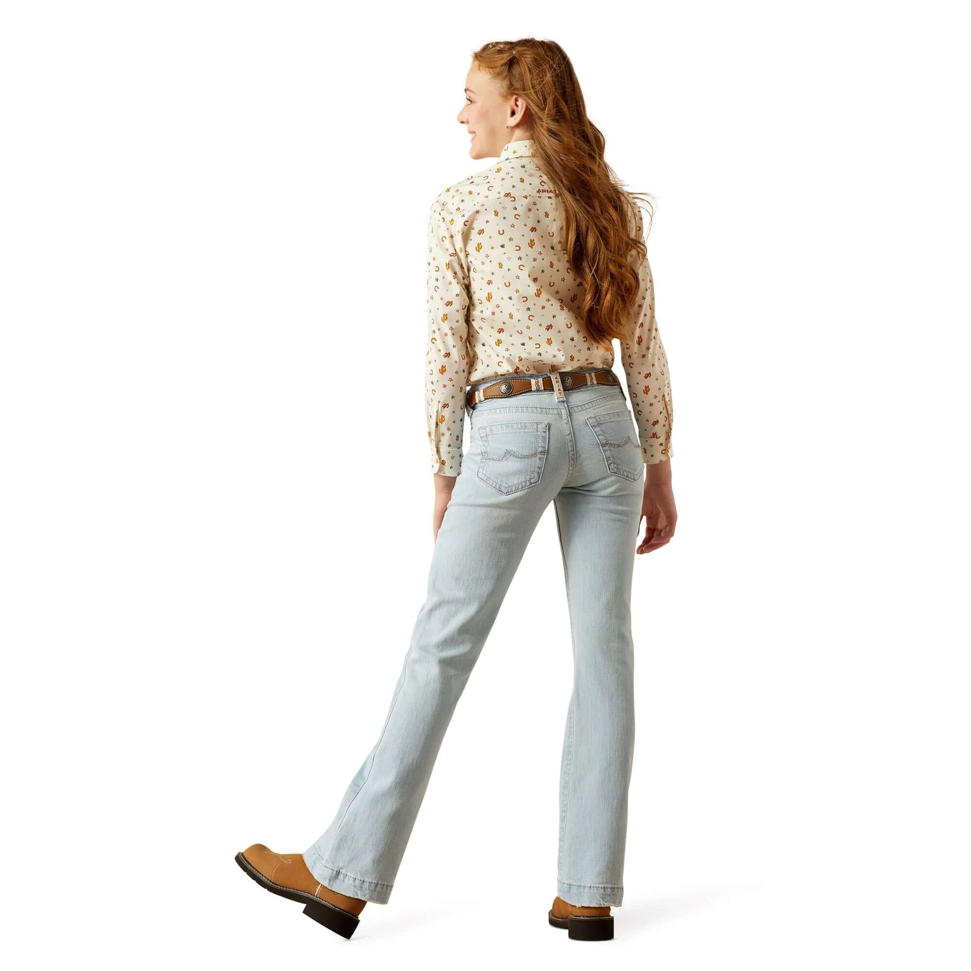 Ariat Girl's Zoe Trouser Light Wash Jean