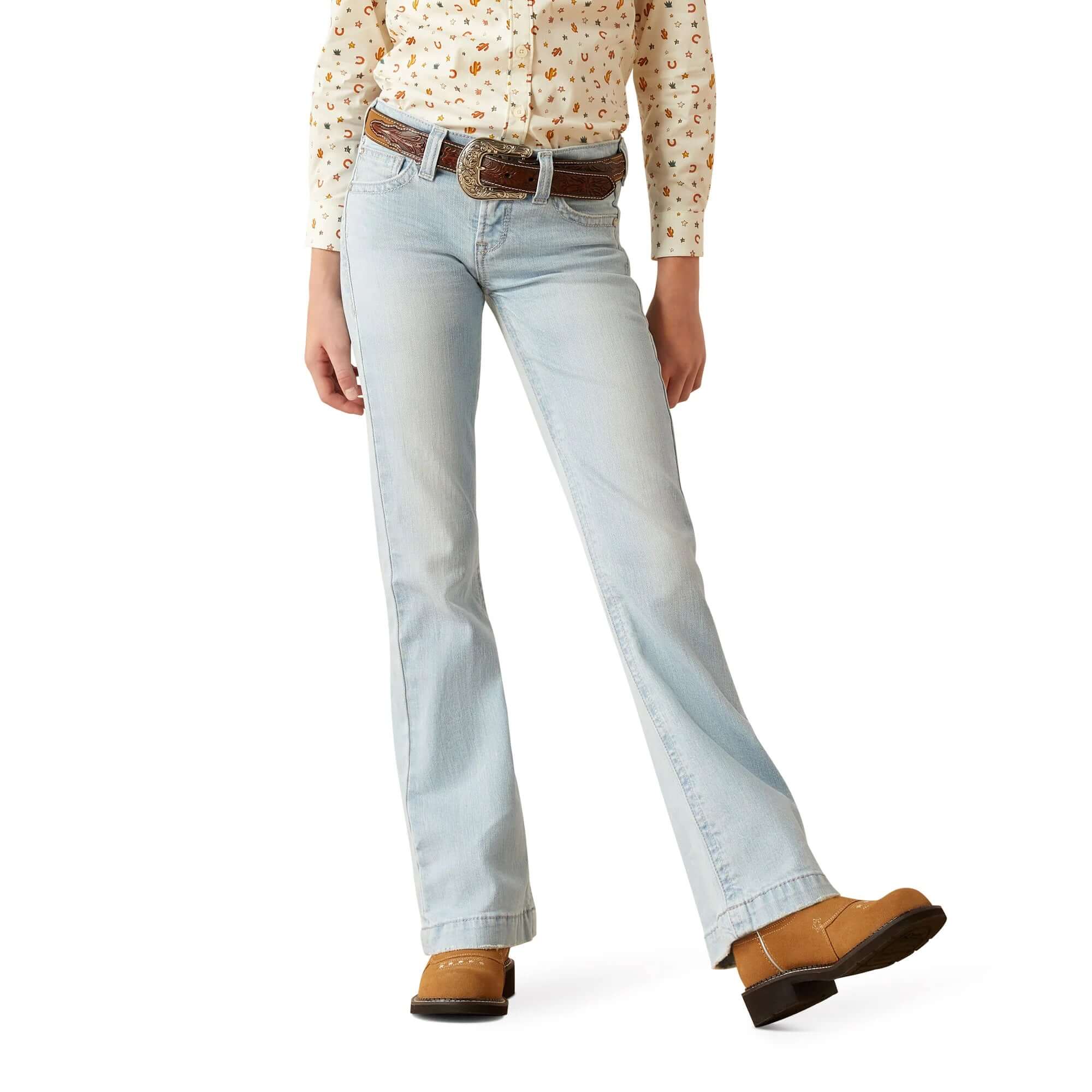 Ariat Girl's Zoe Trouser Light Wash Jean