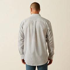 Ariat Men's Light Grey Olsen Plaid Western Shirt