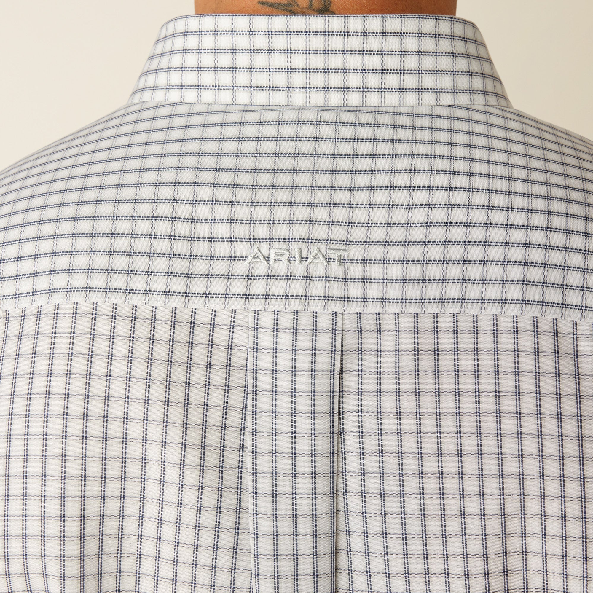 Ariat Men's Light Grey Olsen Plaid Western Shirt