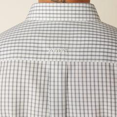Ariat Men's Light Grey Olsen Plaid Western Shirt
