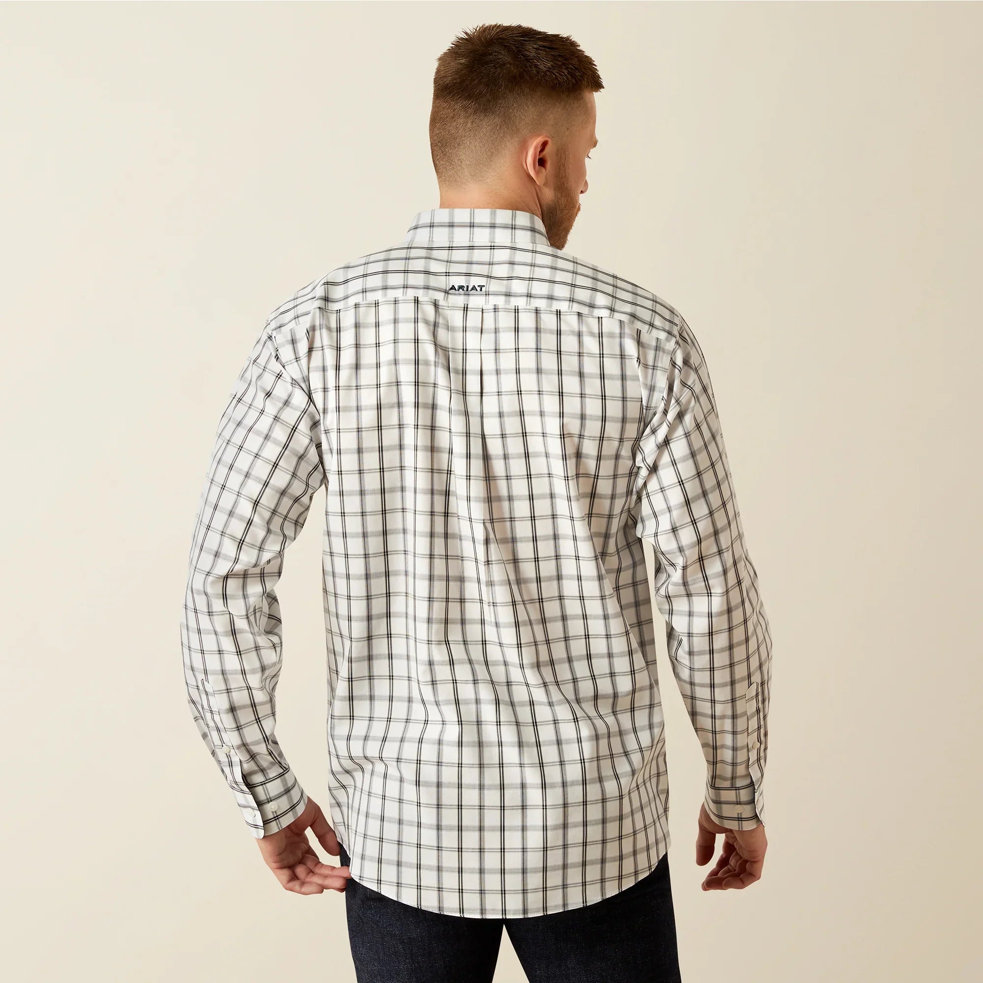 Ariat Men's Wrinkle Free Remi Classic Fit White Button Down Shirt