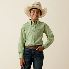 Ariat Boy's Loden Frost Green Smitty Shirt
