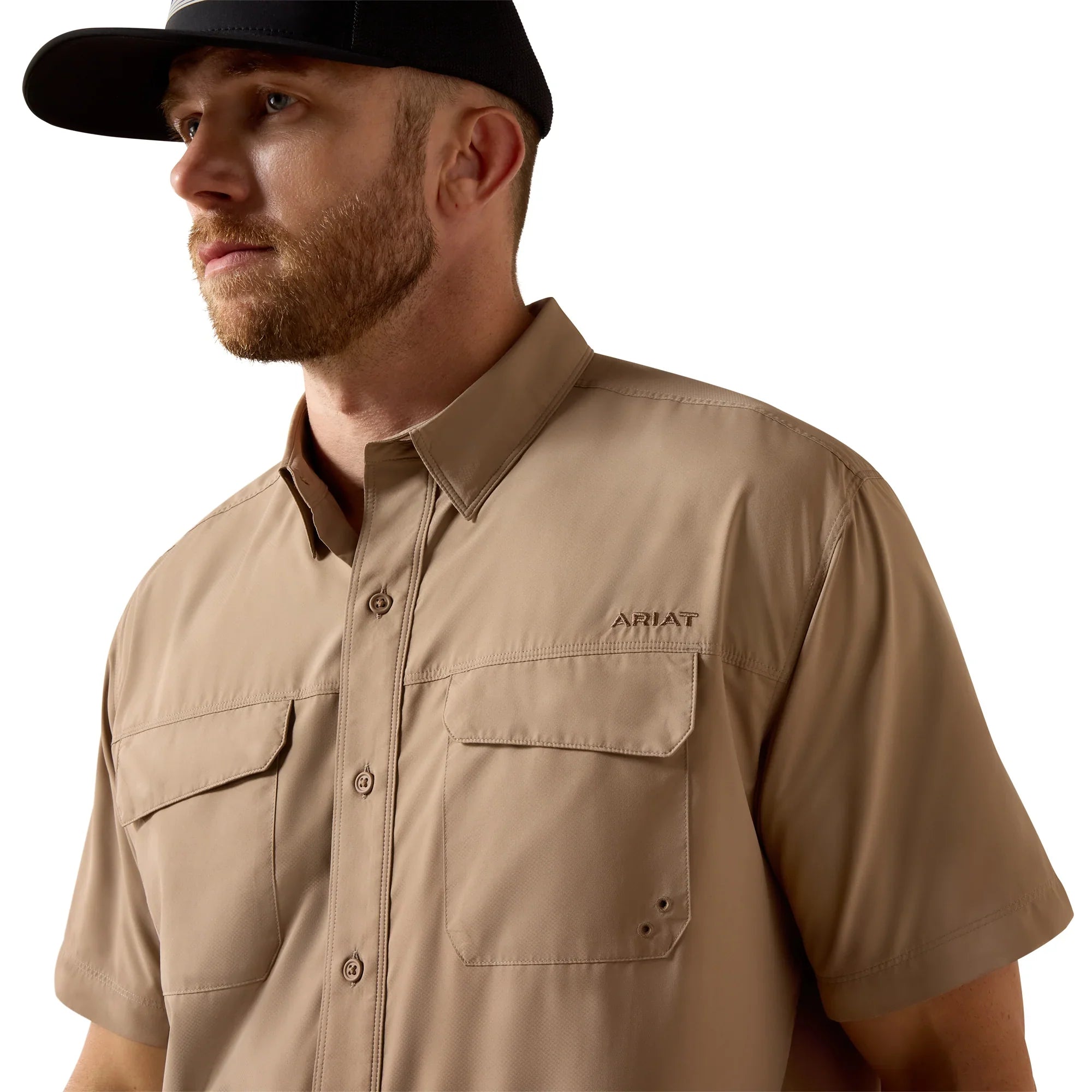 Ariat Men's Taupe Grey VentTEK Classic Fit Shirt