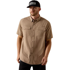 Ariat Men's Taupe Grey VentTEK Classic Fit Shirt