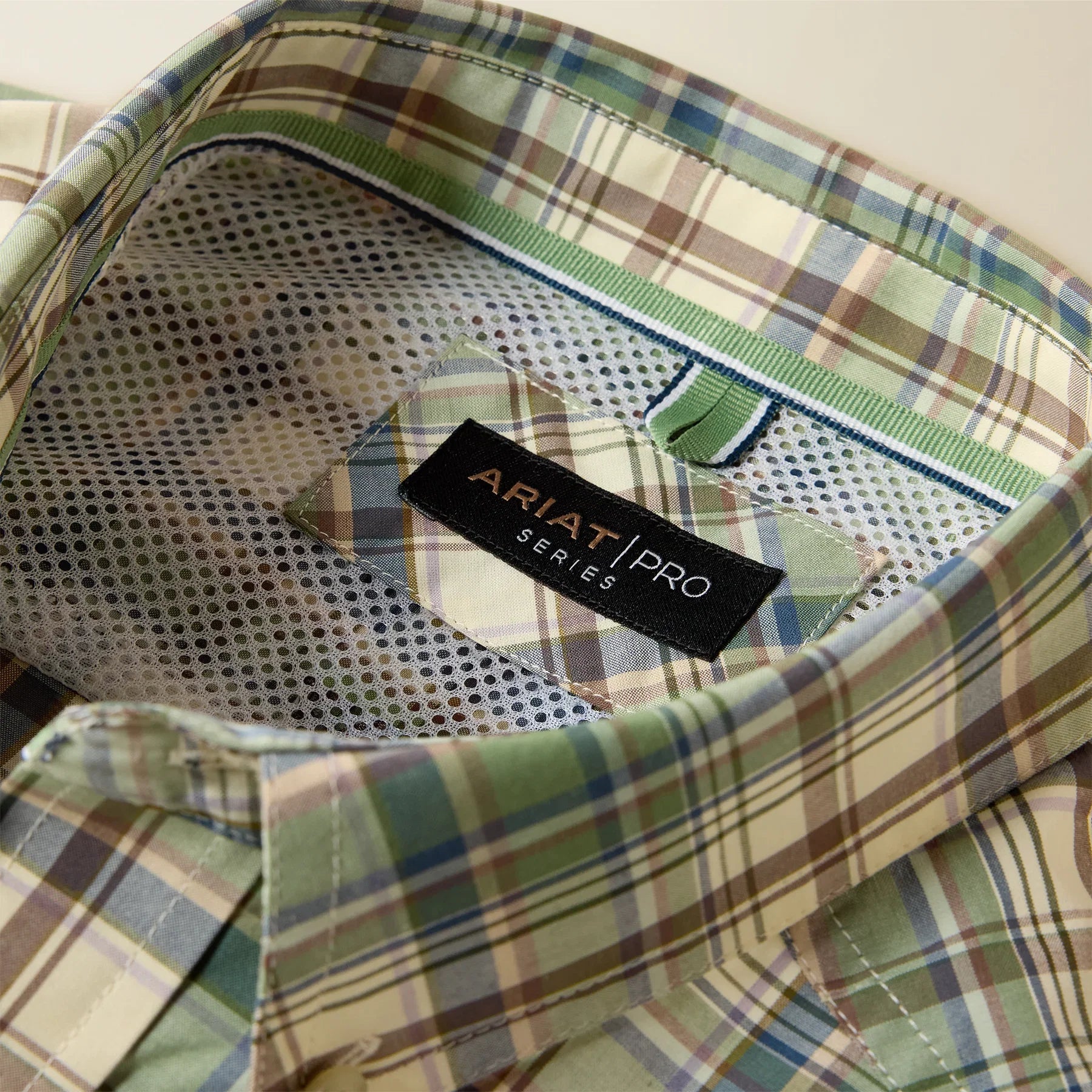 Ariat Men's Bronze Green Plaid Pro Series Sebastian Shirt