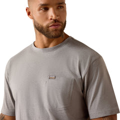 Ariat Men's Rebar Heather Grey Cotton Strong Dawg Tee